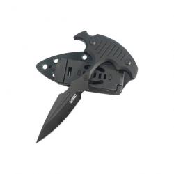 Couteau Kubey Medusa Push Dagger Black Manche G-10 Lame Acier 14C28N Blk Etui Kydex KUB242C