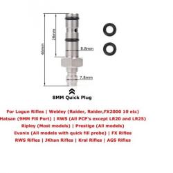 Embout de remplissage PCP pour HATSAN(9mm), EVANIX, FX, KRAL