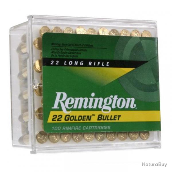 Balles Remington Golden Bullet Pointe Cuivre High Velocity - Cal. 22LR - 22LR / Par 1