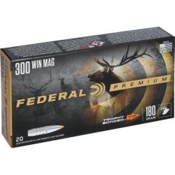 Munitions FEDERAL cal.300win trophy bonded 11.66g 180gr par 20