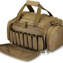 Sac de Chasse Multifonctionnel Grande Capacité pour Tir Camping Trekking Randonnée Kaki