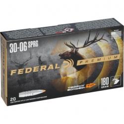 Munitions FEDERAL cal.30-06 trophy bonded 11.66g 180gr par 20