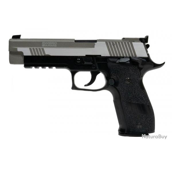 Airsoft - Navy pistol XXL noir et chrome CO2 blow back | Cybergun (0000 3645)