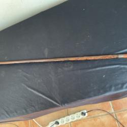 Ancienne Canne a système fusil manche Bakélite