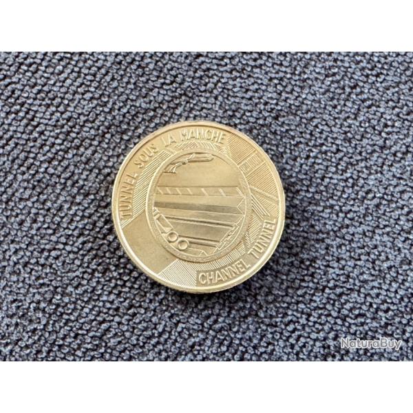 France - Jeton / mdaille en or - Tunnel sous la Manche - Premire jonction - identique 20 Francs or