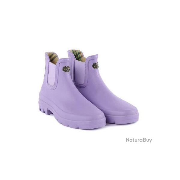 Boots Le Chameau Iris Chelsea Doubles jersey Lila