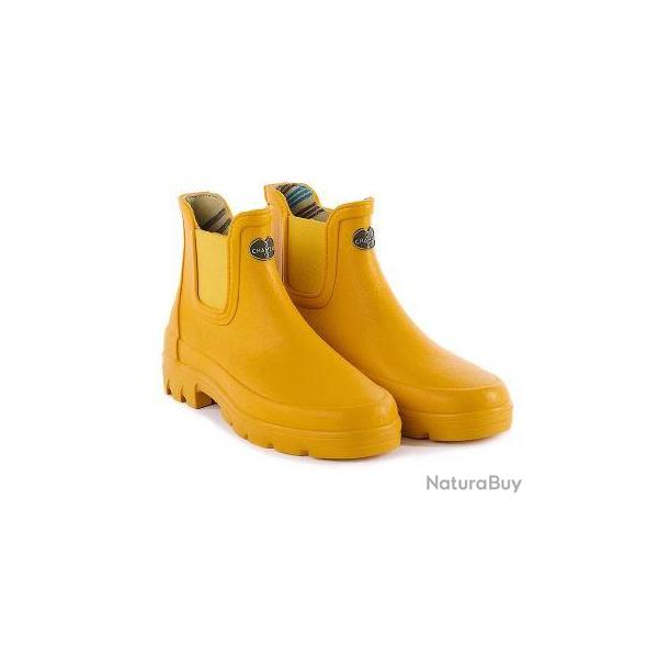 Boots Le Chameau Iris Chelsea Doubles jersey Jaune