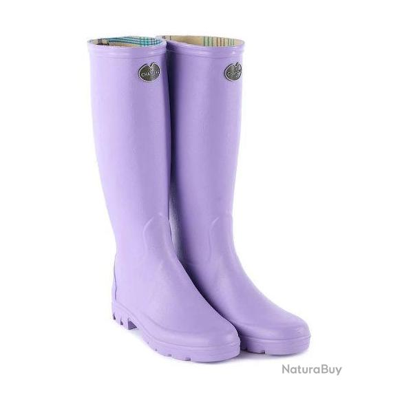 Bottes Le Chameau Iris Doubles jersey Lila