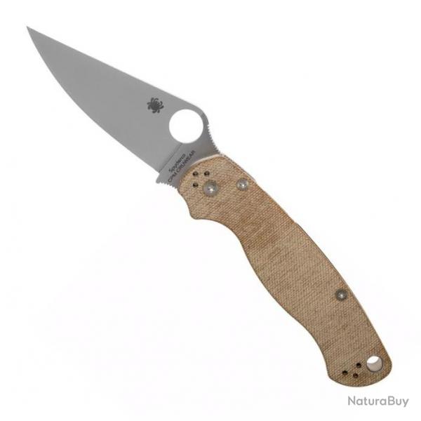 Couteau "Para Military 2" CRU-WEAR / micarta brun [Spyderco]