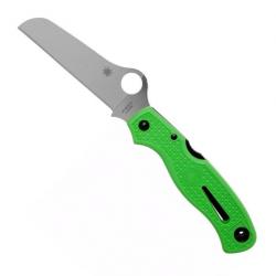 Couteau "Altantic Salt" LC200N / nylon-fibre de verre vert, Tranchant plein [Spyderco]