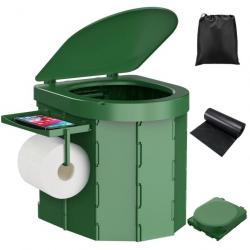 Toilette Portable Camping Pliable Léger Randonnée Pêche Chasse WC Portable