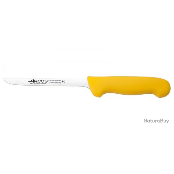 Prof - Couteau Dsosseur troit - Arcos - Jaune 160mm