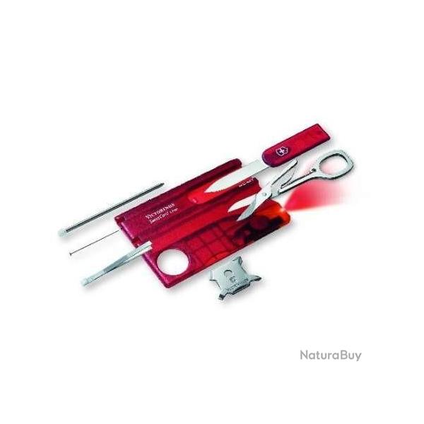 COUTEAU VICTORINOX SWISSCARD LITE ROUGE 0.7300.T