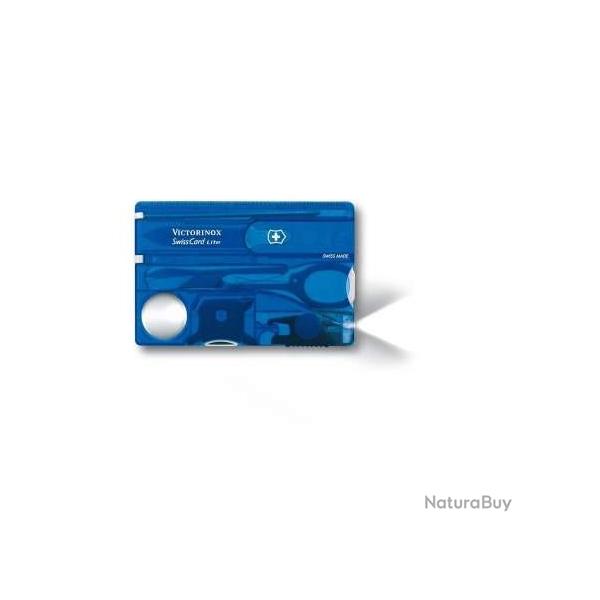 COUTEAU VICTORINOX SWISSCARD LITE BLEU 0.7322.T2