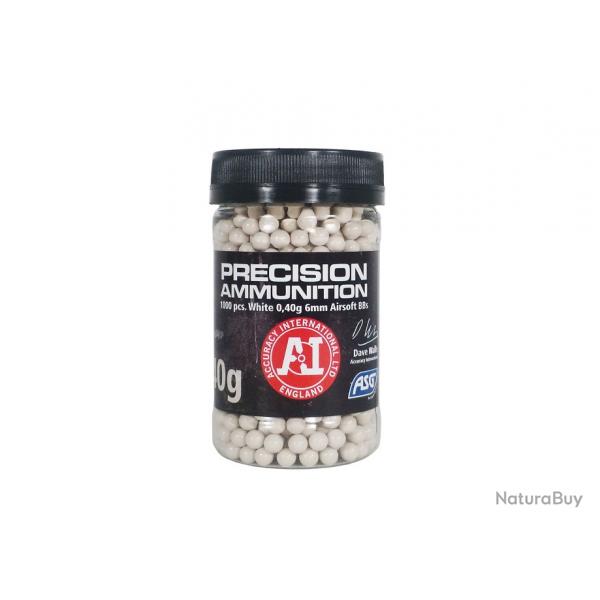 Airsoft - Bille 0.40g en pot de 1000 billes | ASG (0000 3551)