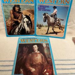 Lot de 3 magazines western revue n1 , 9 et 17  des années 70