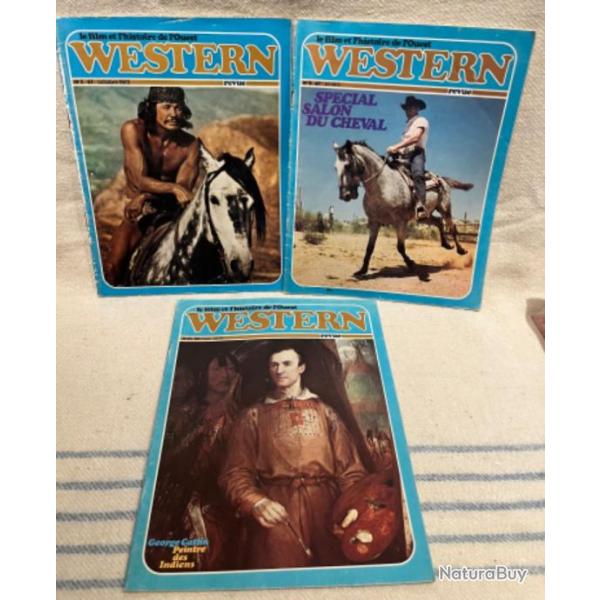 Lot de 3 magazines western revue n1 , 9 et 17  des annes 70