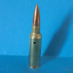 UNE  CARTOUCHE CAL. 300 REMINGTON SHORT ACTION  ULTRA MAGNUM NEUTRALISEE PERCAGE HAUT