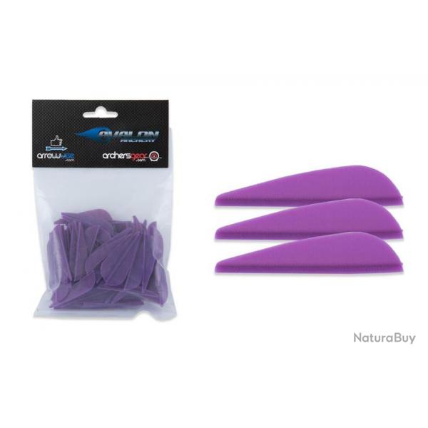 Lot de 100 plumes Avalon pour flche Hybrid Purple