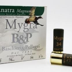 Cartouche B & P Mygra Anatra Magnum 12 / Cal. 12 - 34 g