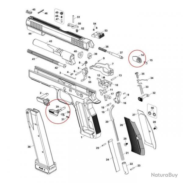 CZ Shadow 2 Ambidexterous Thin Safety Set