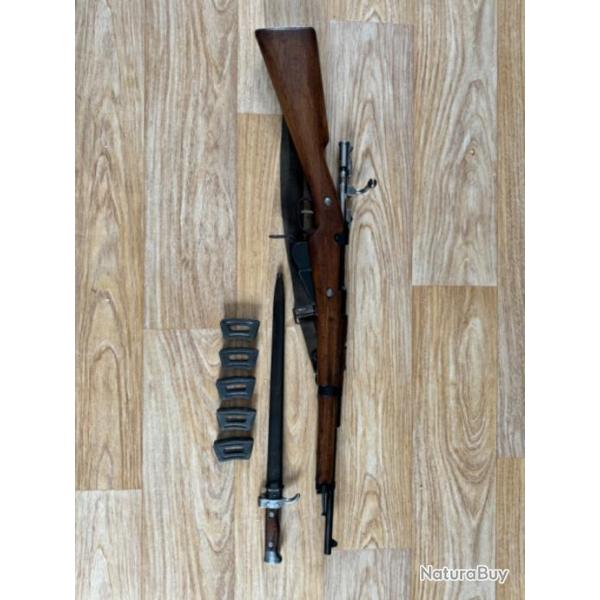 Mousqueton BERTHIER M16 en 8x51R LEBEL  matricule