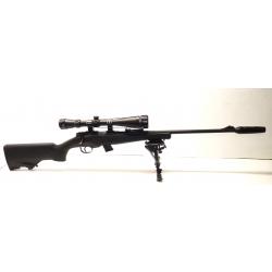 PACK CARABINE HATSAN ESCORT CAL.22LR - CANON FILETE DE 56CM+ LUNETTE DIANA + BIPIED + SILENCIEUX
