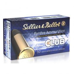 BOITE DE 50 CARTOUCHES SELLIER&BELLOT CLUB CAL.22LR 40GR