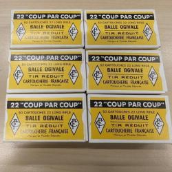 300 cartouches (6x50) .22 LONG RIFLE - TIR REDUIT - CARTOUCHERIE FRANCAISE