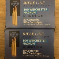 40 Cartouches Partizan 300 Win Mag - 180grains SP