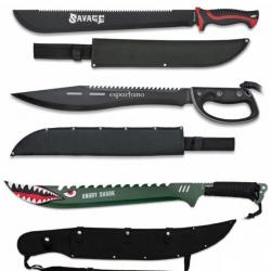 Lot de 3 Machettes Albainox  Scie 60 cm