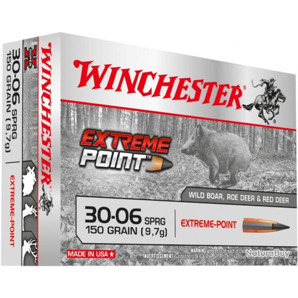 Munitions Winchester 30-06 extreme point 180gr 30.06