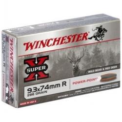 Munitions Winchester 9.3X74R power point 286 gr 9.3x74r