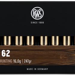 Munitions RWS 9.3X62 247GR 16G KS 9.3X62