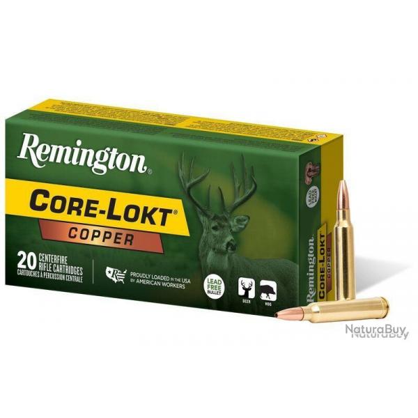 LOT DE 40 BALLES REMINGTON CORE LOKT COPPER   CAL 300 WIN MAG 180GR SANS PLOMB