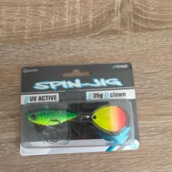 Quantum 4street Spin-Jig 47mm 35g Coulant Leurre dur Tailspin Clouleur Clown