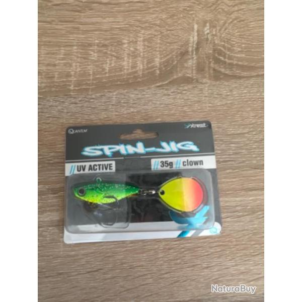 Quantum 4street Spin-Jig 47mm 35g Coulant Leurre dur Tailspin Clouleur Clown