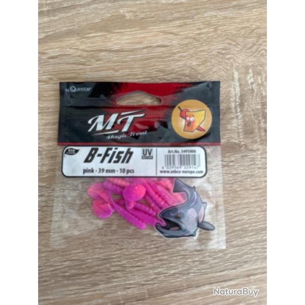 Quantum Leurres Souples Magic Trout B-Fish Pink 39mm 10pcs