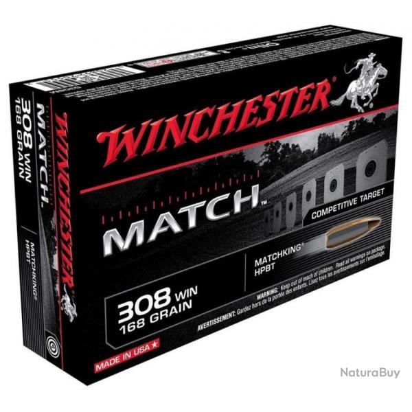 Cartouche Winchester / cal. 6,5 Creedmoor - BTHP 9,1 g / 140 gr