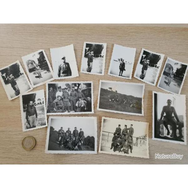 Lot photos situes et dates 1939 1940 Kairouan et Cherchel 1er Regiment Tirailleurs en Tunisie