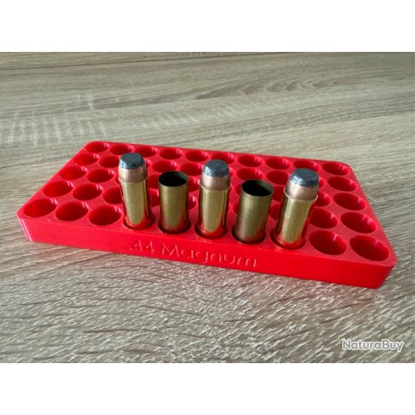 Plateau / Support de rechargement 50 munitions / cartouches 44 Mag (Magnum)