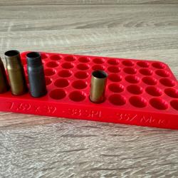 Plateau / Support de rechargement 50 munitions / Calibre 7.62 x 39, 38SPL special et 357Mag Magnum