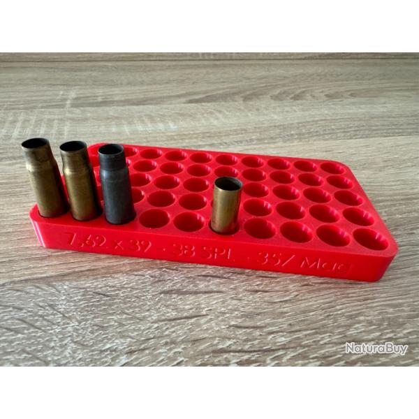 Plateau / Support de rechargement 50 munitions / Calibre 7.62 x 39, 38SPL special et 357Mag Magnum