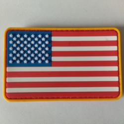 Patch drapeau Etats-Unis PVC velcro