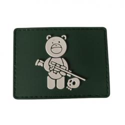 Patch Ours - Kaki - PVC - velcro - Livraison gratuite