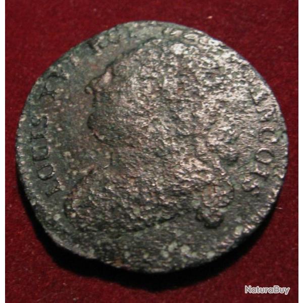 France piece de  12 deniers 1792 Louis XVI  tb+