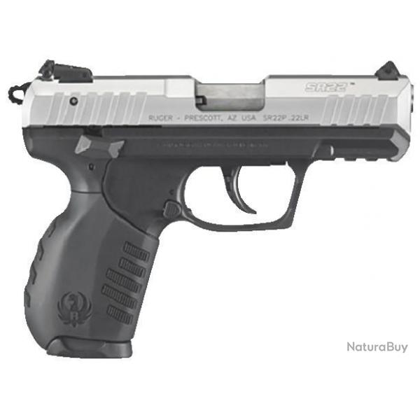 Pistolet Ruger SR22 - canon 3,5" - Cal. 22LR - INOX