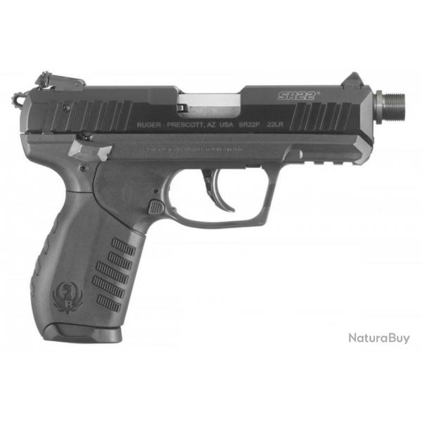 Pistolet Ruger SR22 - canon 3,5" - Cal. 22LR - Filet 1/2x28