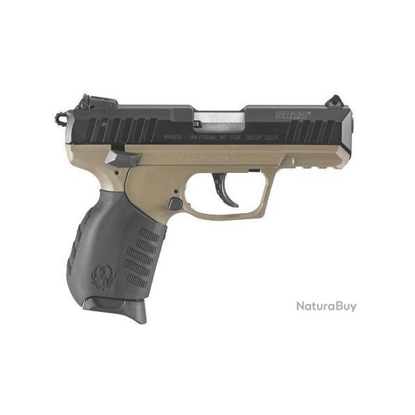 Pistolet Ruger SR22 - canon 3,5" - Cal. 22LR - FDE