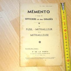 MEMENTO fusil mitrailleur 24-29 et mitrailleuse HOTCHKISS 1914 - VENDU PAR JEPERCUTE (D24F69)